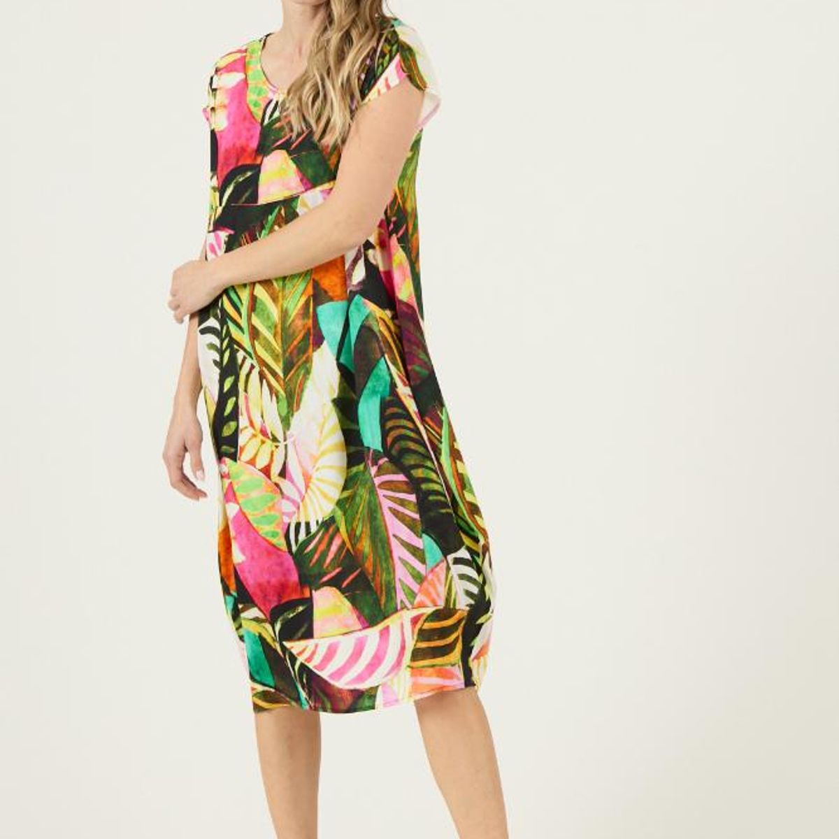 PRIVILEGE - Vestido verde estampado PRIVILEGE 3273