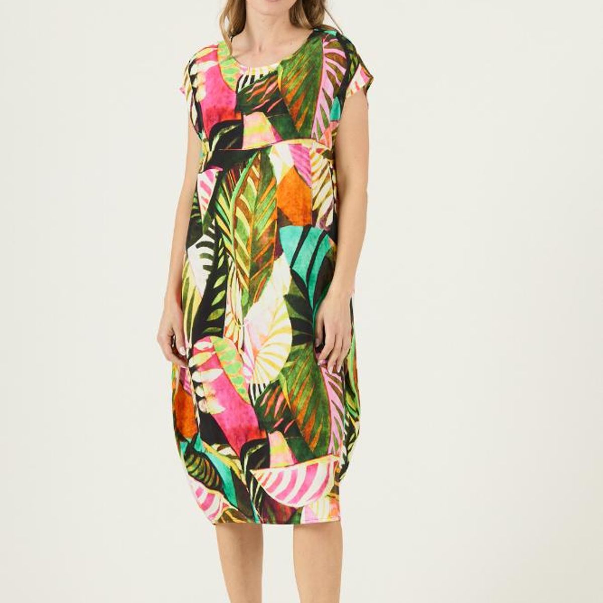 PRIVILEGE - Vestido verde estampado PRIVILEGE 3273