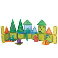MAGNETICS - Set de Bloques Magnéticos con Dinosaurios – 32 Piezas