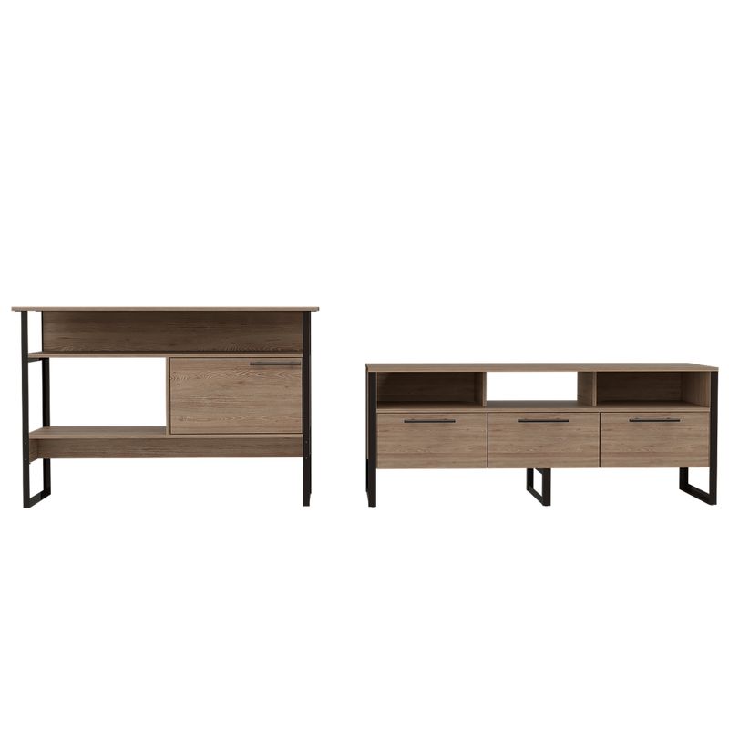 TUHOME - Combo Rack Tv 60 + Arrimo Magnum Miel