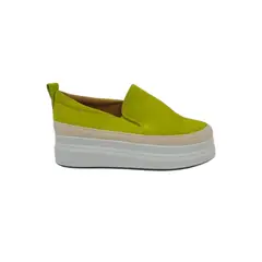 HERIEL - Zapatilla Verde Plataforma Mujer