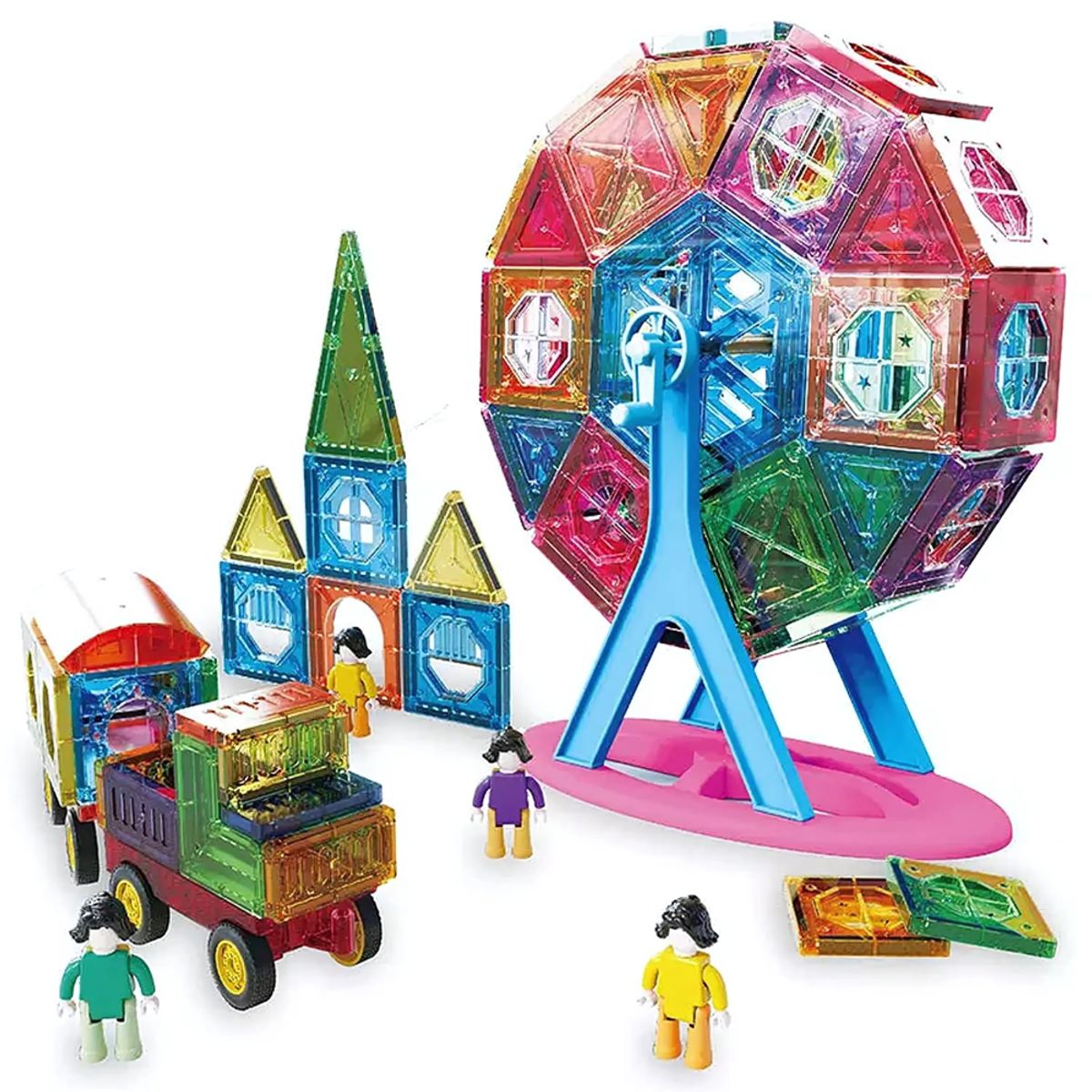 MAGNETICS - Set de Bloques Magnéticos de Construcción – 120 Piezas