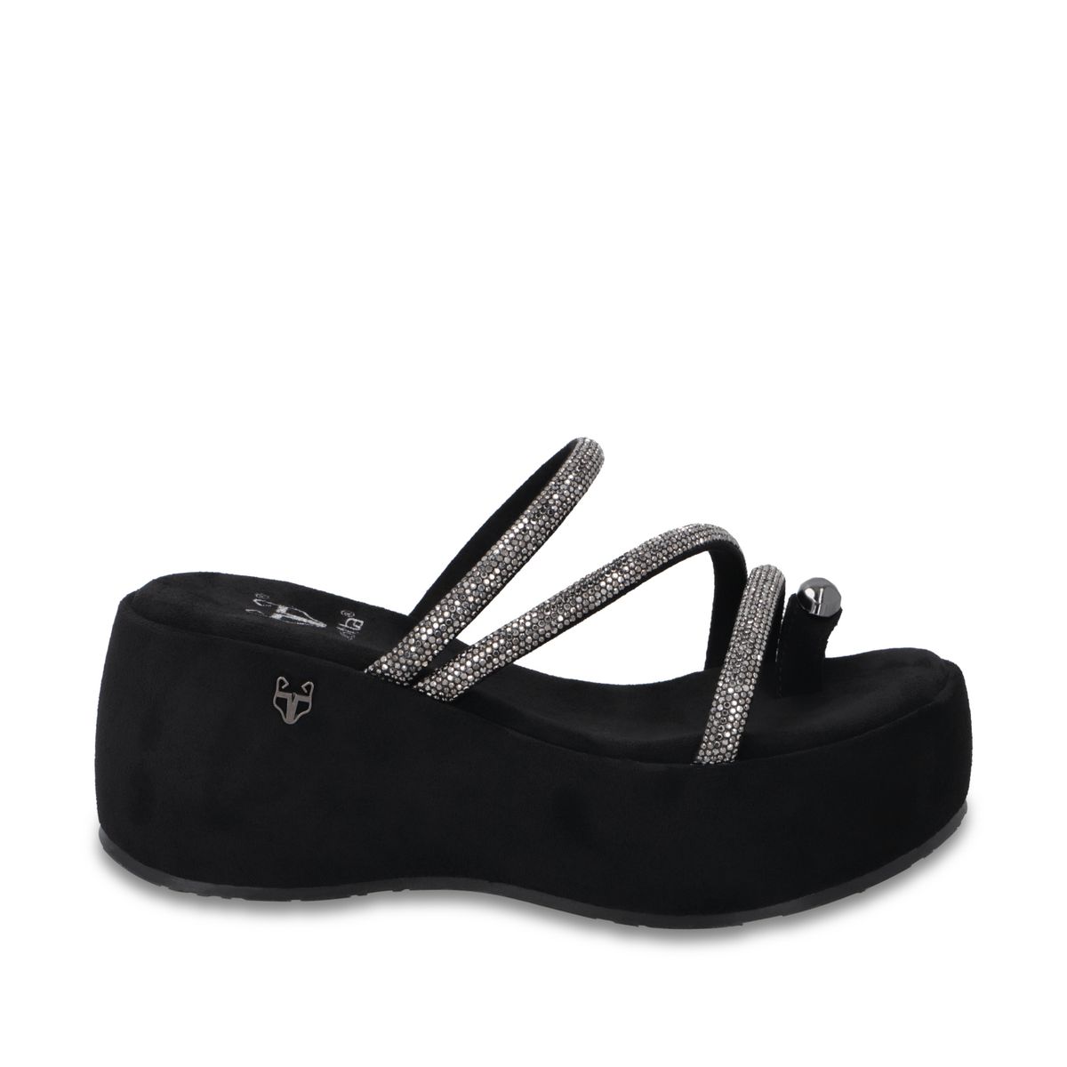 GOTTA - Sandalia Plataforma Negra Mujer 45826 Gotta
