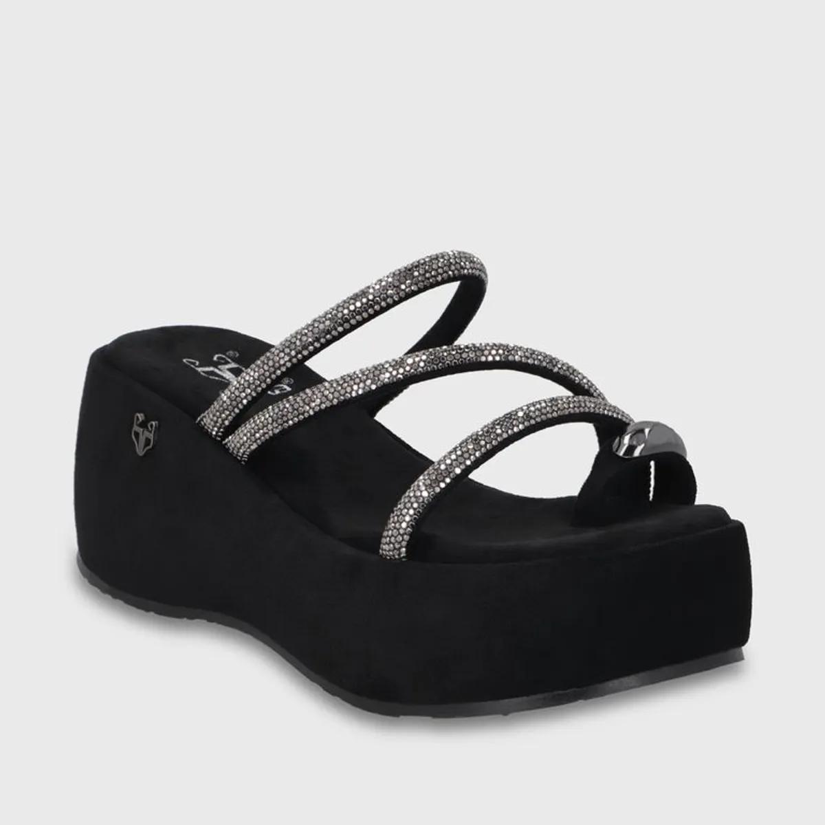GOTTA - Sandalia Plataforma Negra Mujer 45826