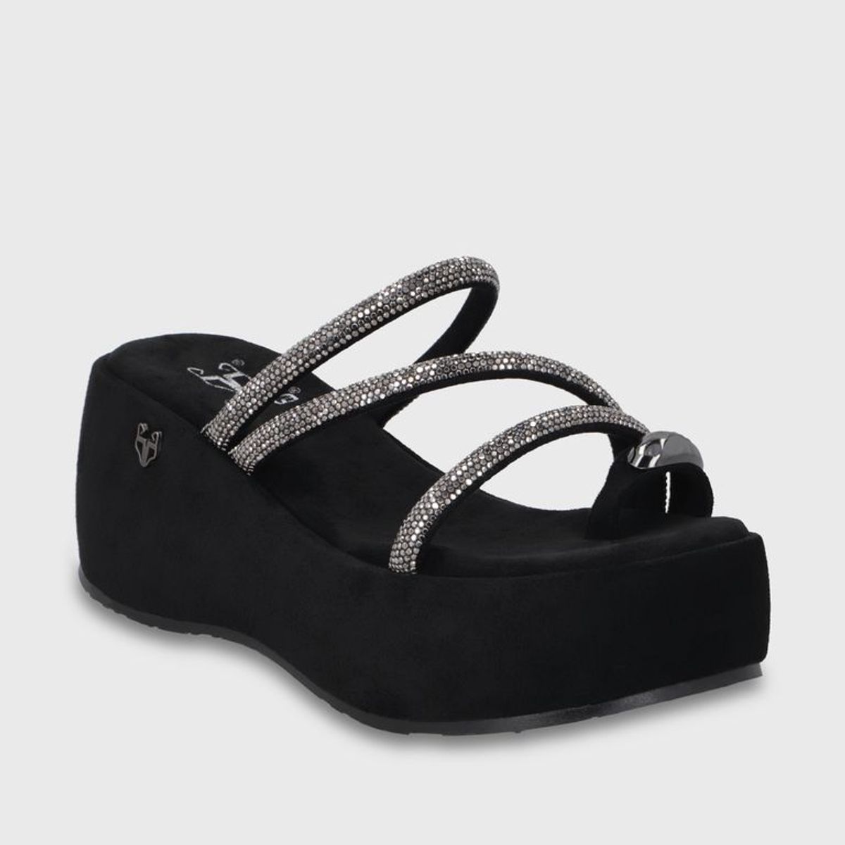 GOTTA - Sandalia Plataforma Negra Mujer 45826