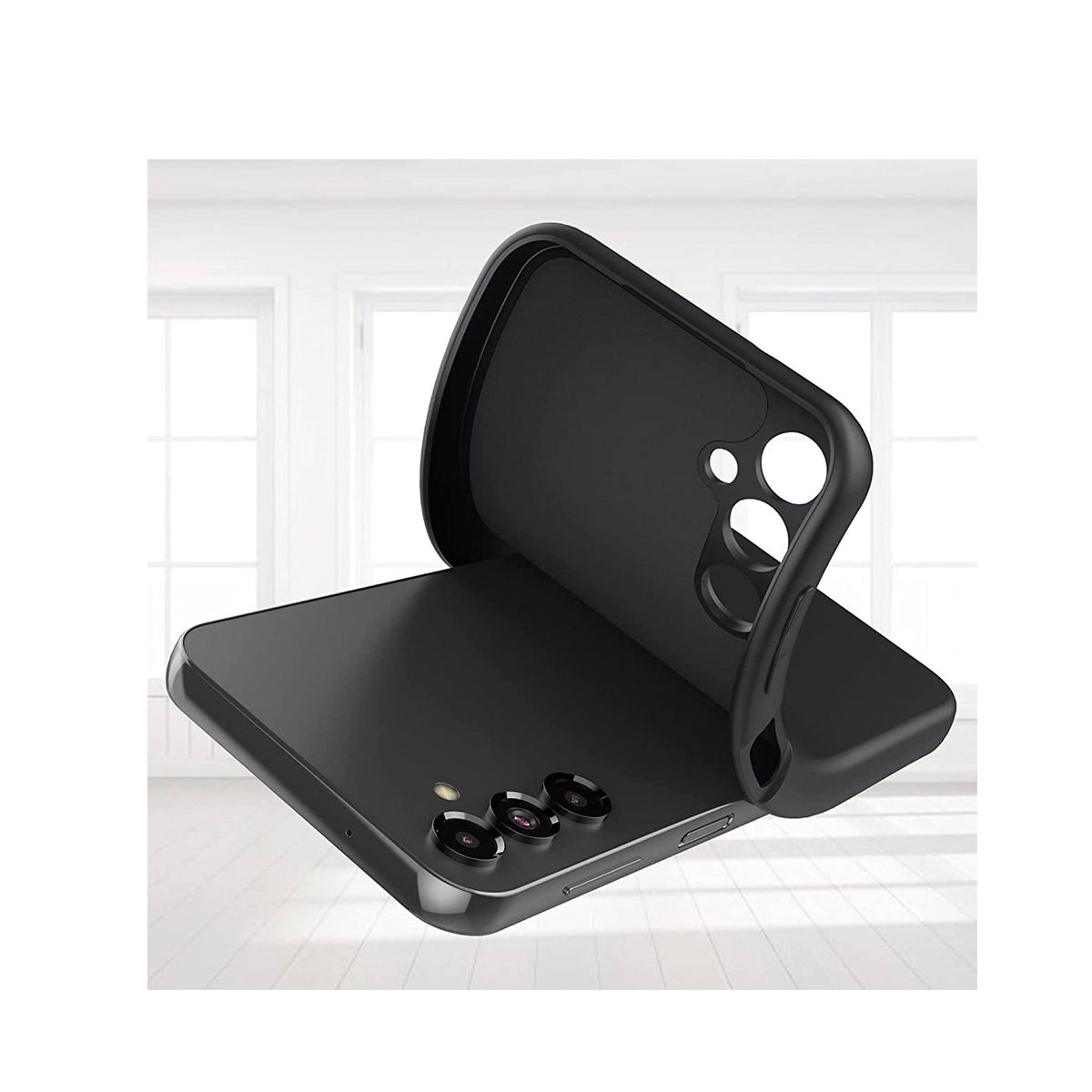 JOIGO - Carcasa Funda Para Samsung A34 Goma Azul Oscuro