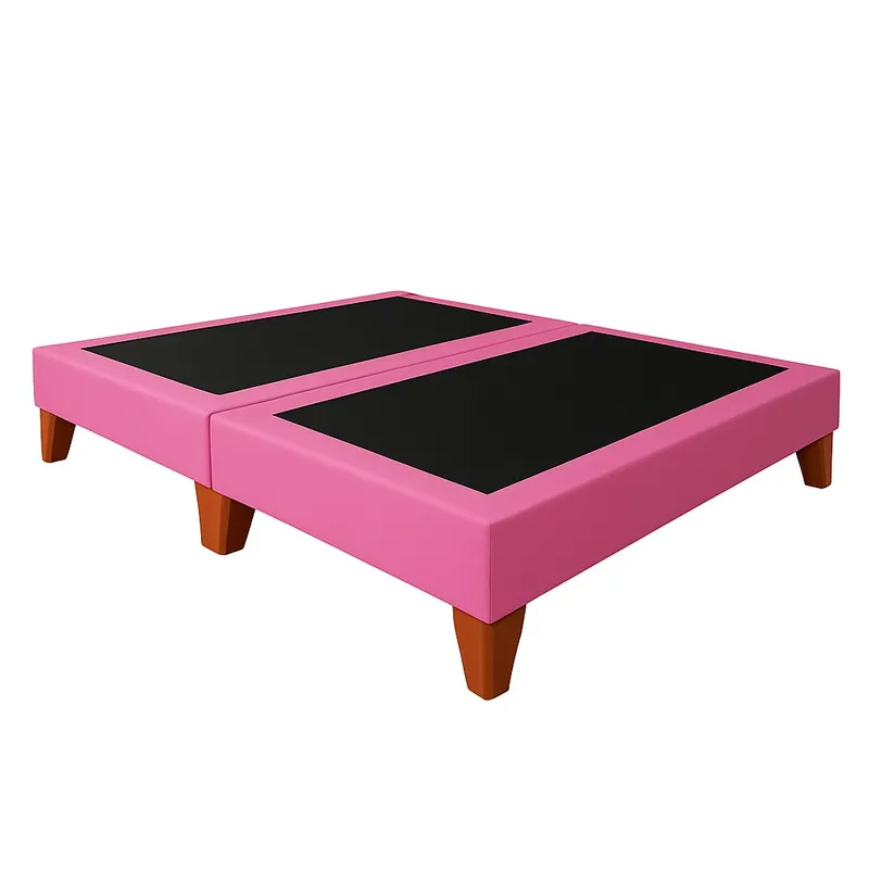 GENERICO - BASE DE 2 PLAZAS ROSADO  LINO