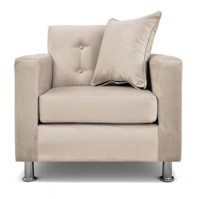 Imagen 2 del producto Sofá 1 Cuerpo New Mallorca Felpa Beige