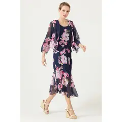 PRIVILEGE - Conjunto azul estampado 3416
