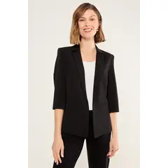 MA GRIFFE - Blazer Liso Mujer Negro Magriffe