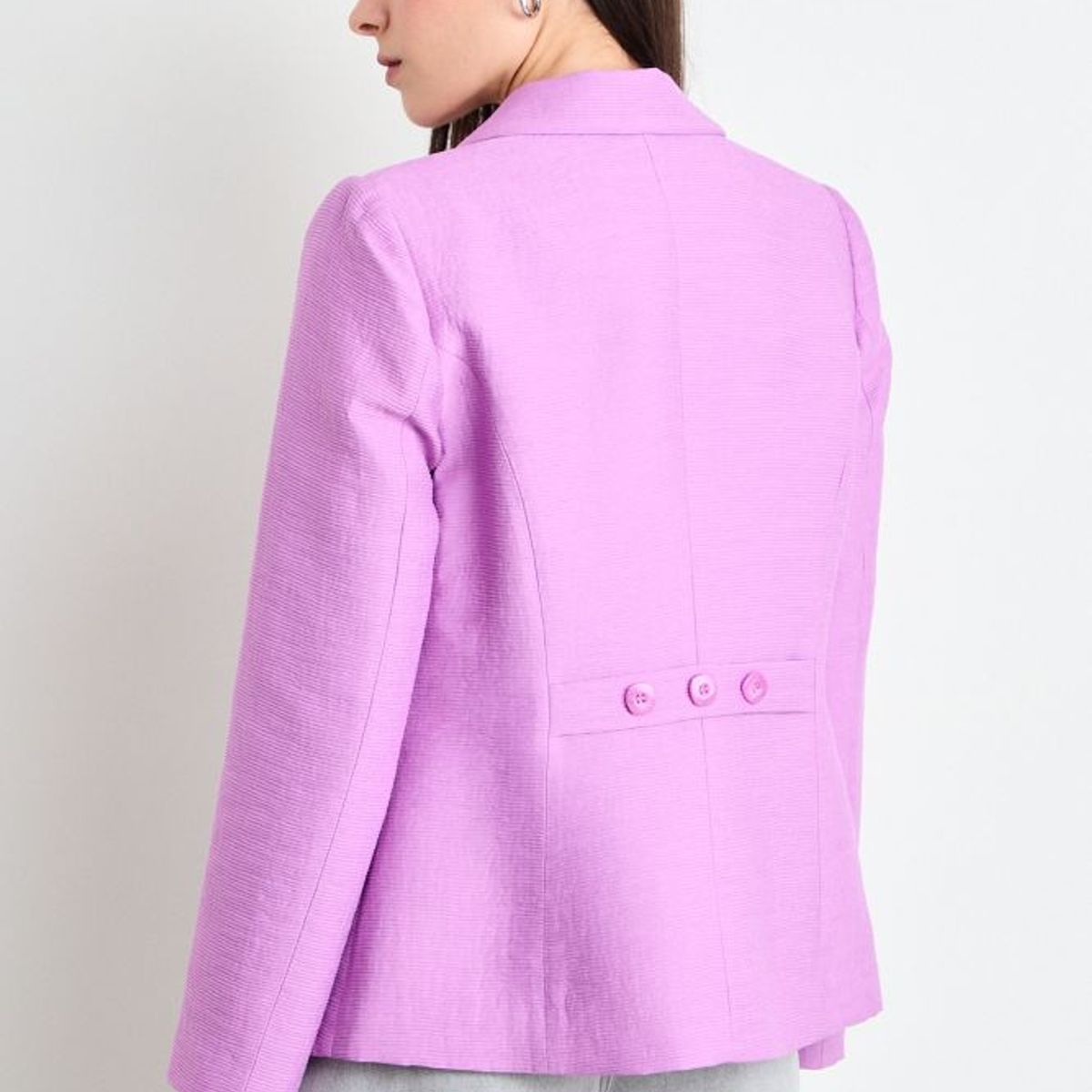 IO - Blazer Liso Mujer Morado Io