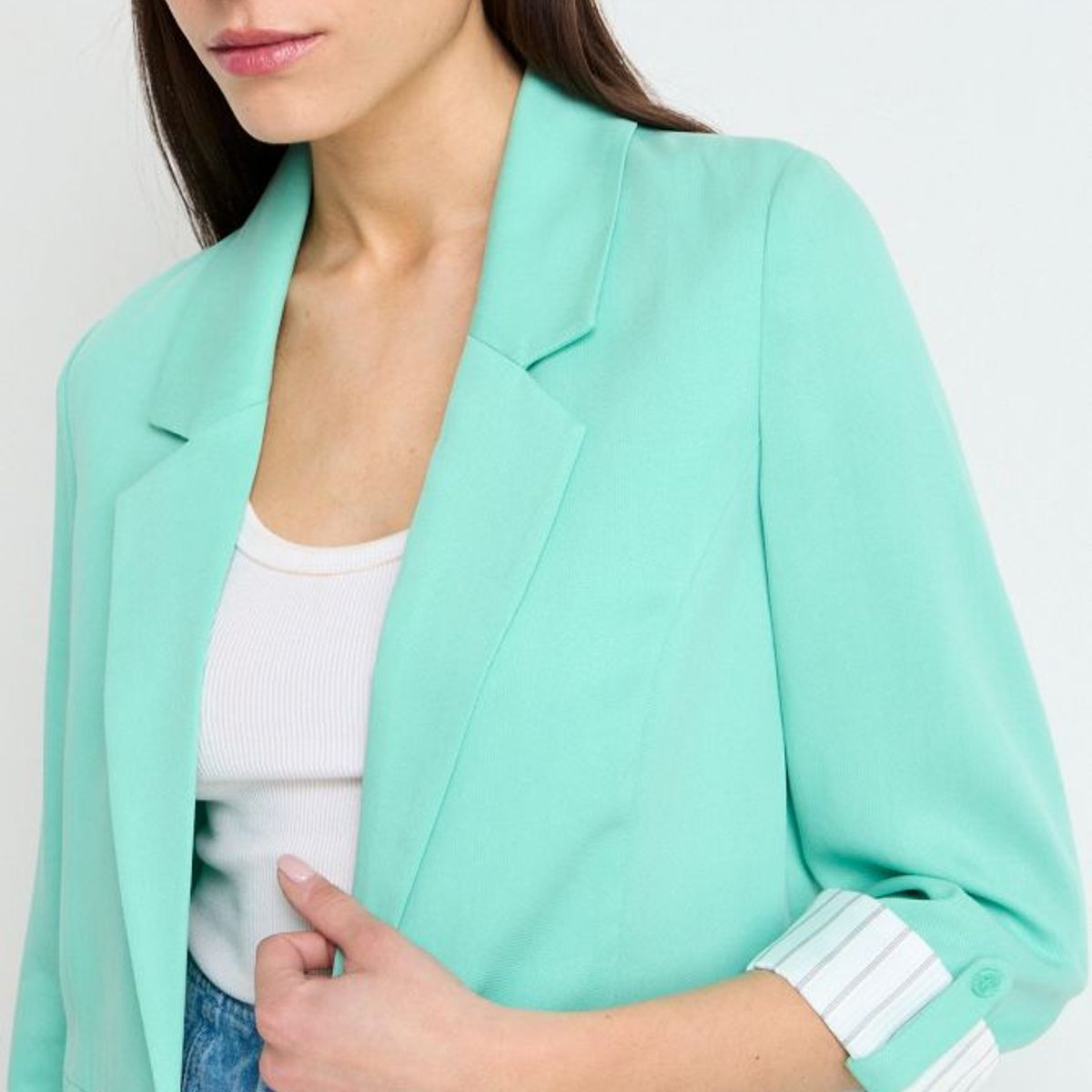 IO - Blazer Liso Mujer Verde Io
