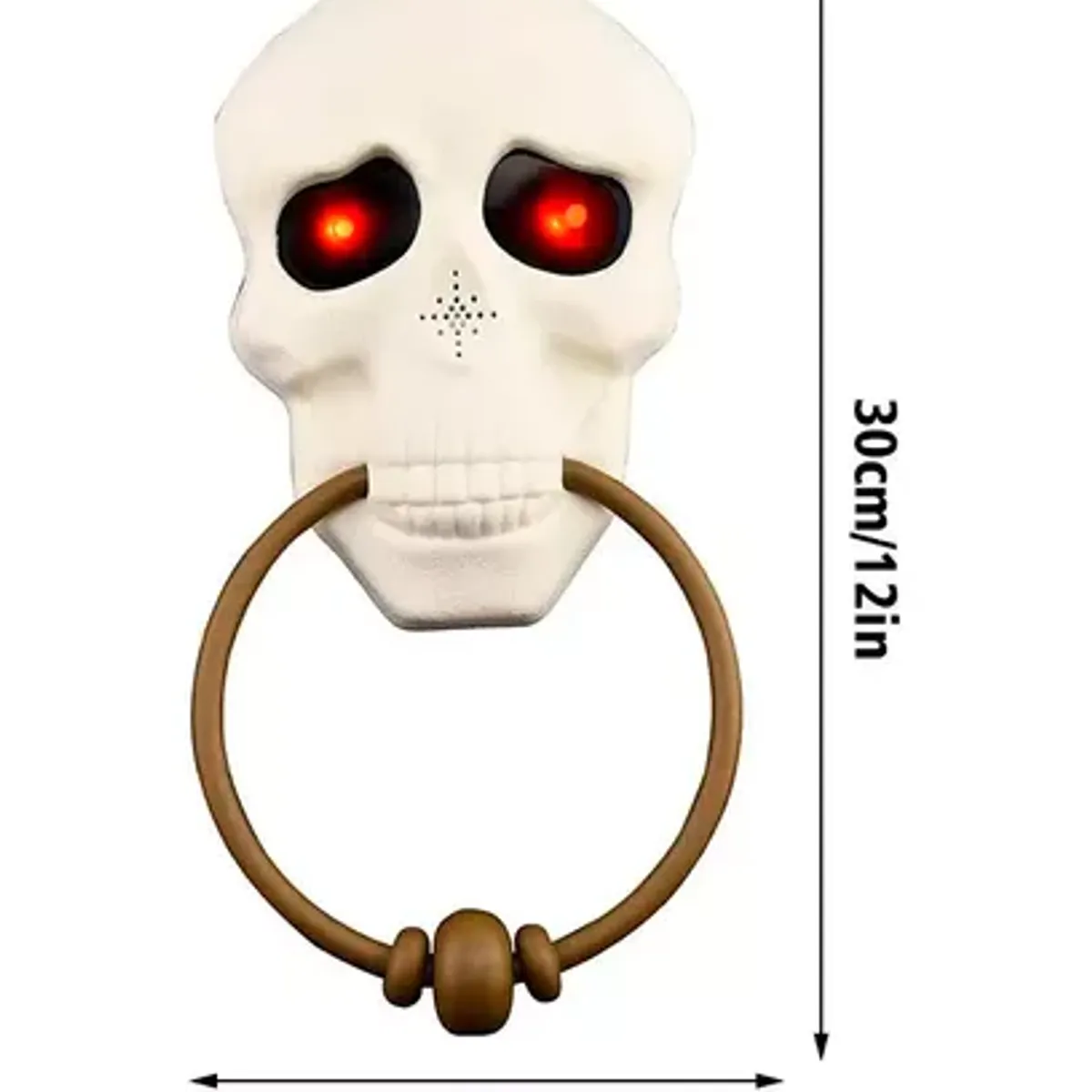 GENERICO - Timbre para puerta decoración de Halloween terror color blanco