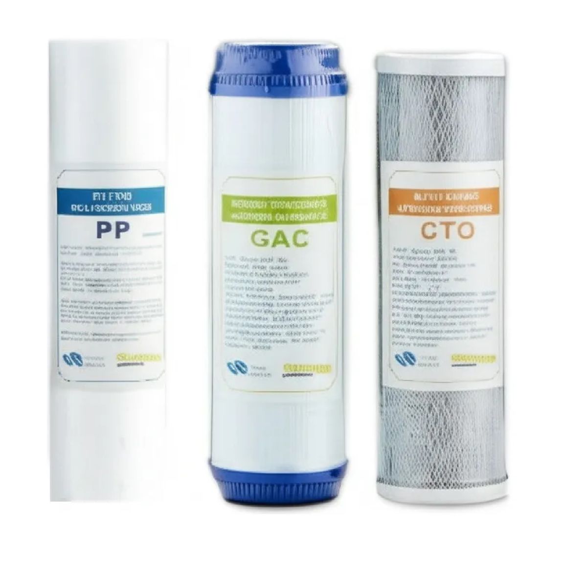 GENERICO - Pack 3 Filtros Antisarro Ablandador 10 Pulgadas 5 Micras