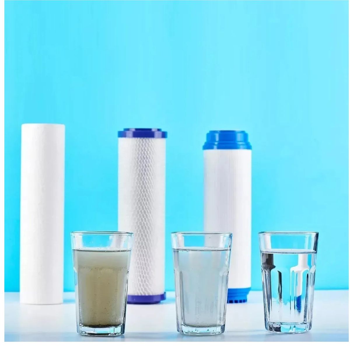 GENERICO - Pack 3 Filtros Antisarro Ablandador 10 Pulgadas 5 Micras