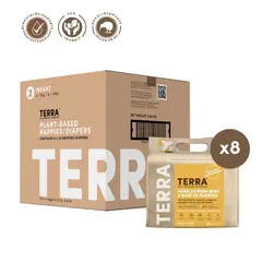 TERRA - Pañales Biodegradables Caja Talla P 176 uns