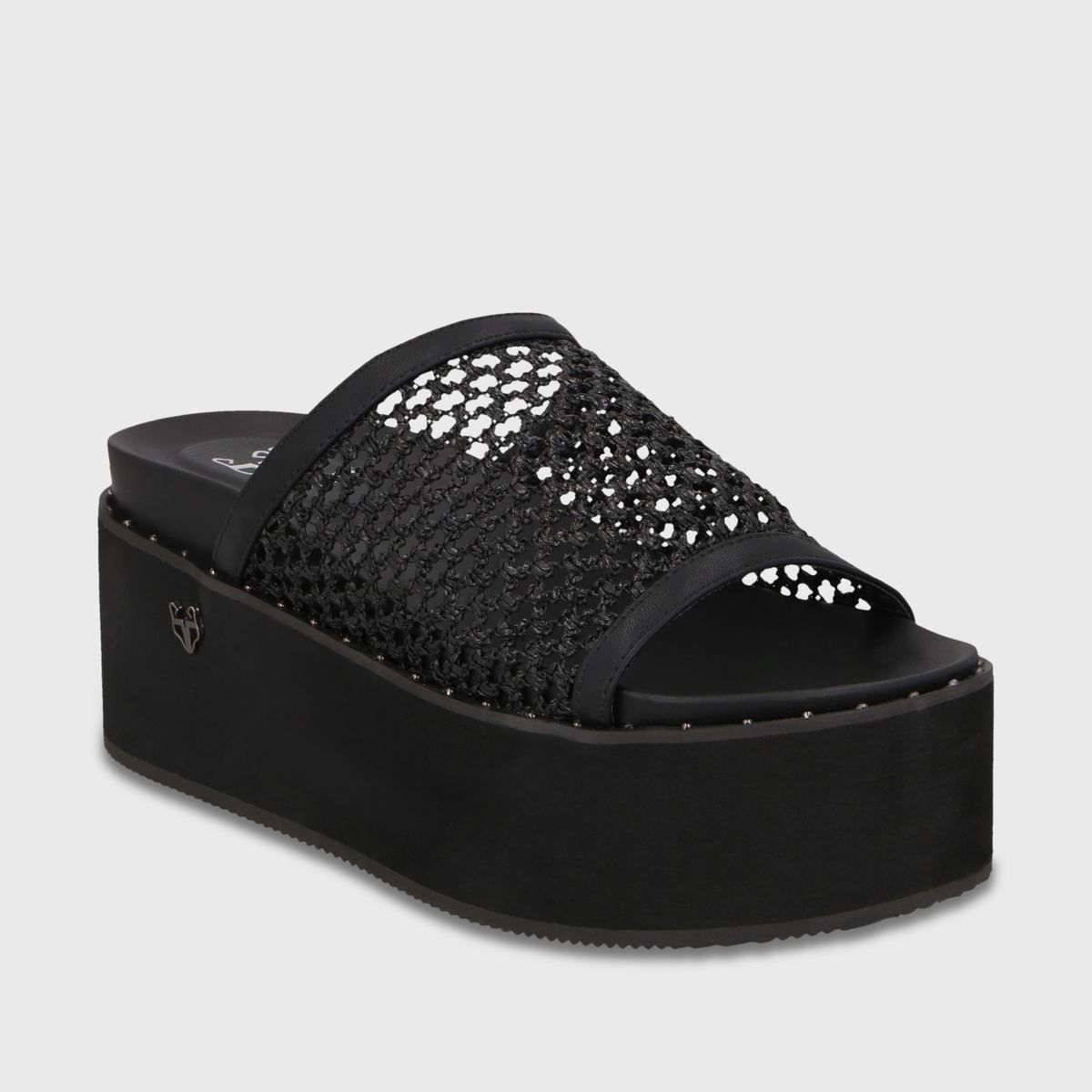 GOTTA - Sandalia Mujer Plataforma Negra 1566H Gotta