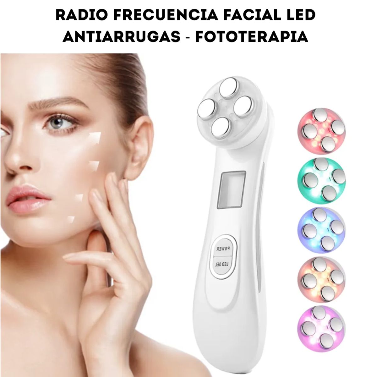 MOVI - Radio Frecuencia Facial Anti Arrugas Led Fototerapia Belleza