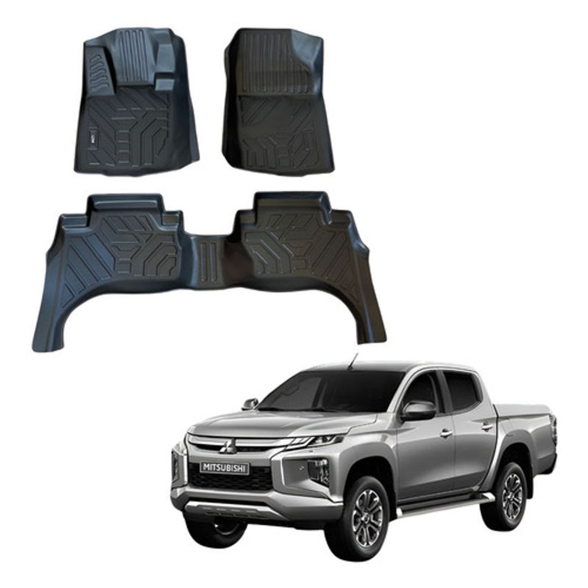 OEM - Kit Pisos Rígidos Calce Perfecto Mitsubishi L200 2019 - 2023