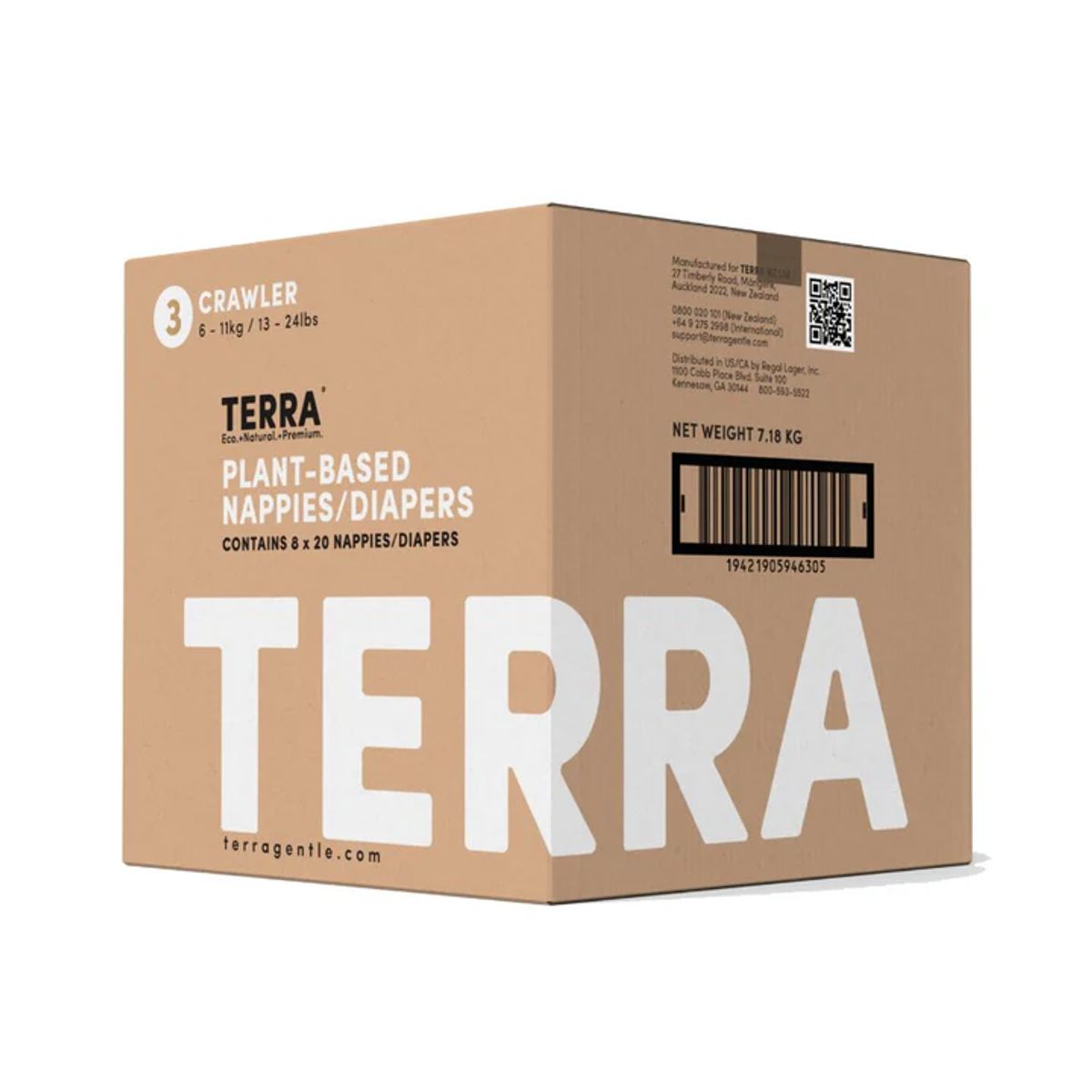 TERRA - Pañales Terra Biodegradables Caja Talla M 160 uns