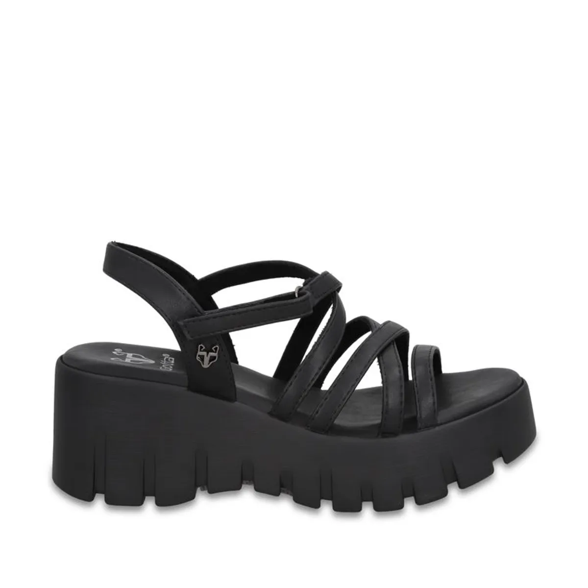 GOTTA - Sandalia Plataforma Negra Mujer 65940