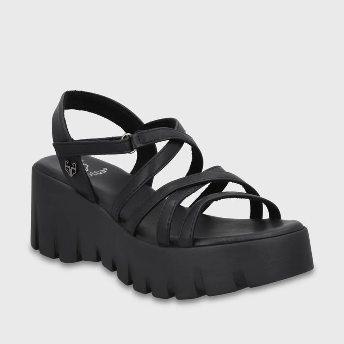 GOTTA - Sandalia Plataforma Negra Mujer 65940