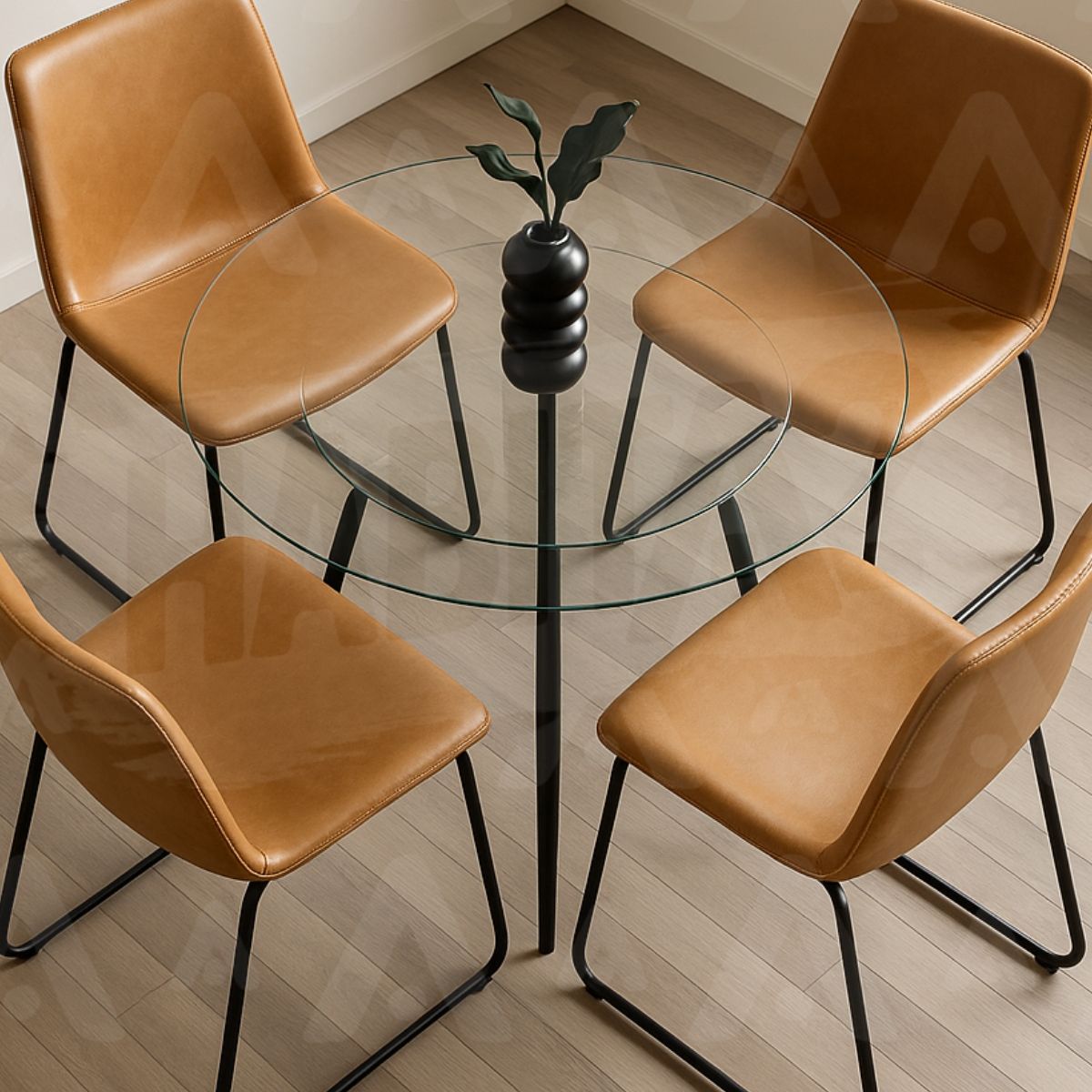 HABITA2 CHILE - Comedor Leah Minimalista 120cm -4 Puesto