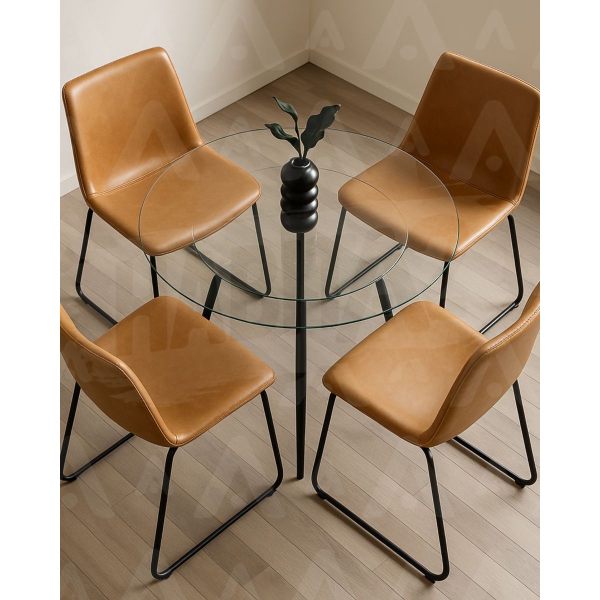 HABITA2 CHILE - Comedor Leah Minimalista 120cm -4 Puesto