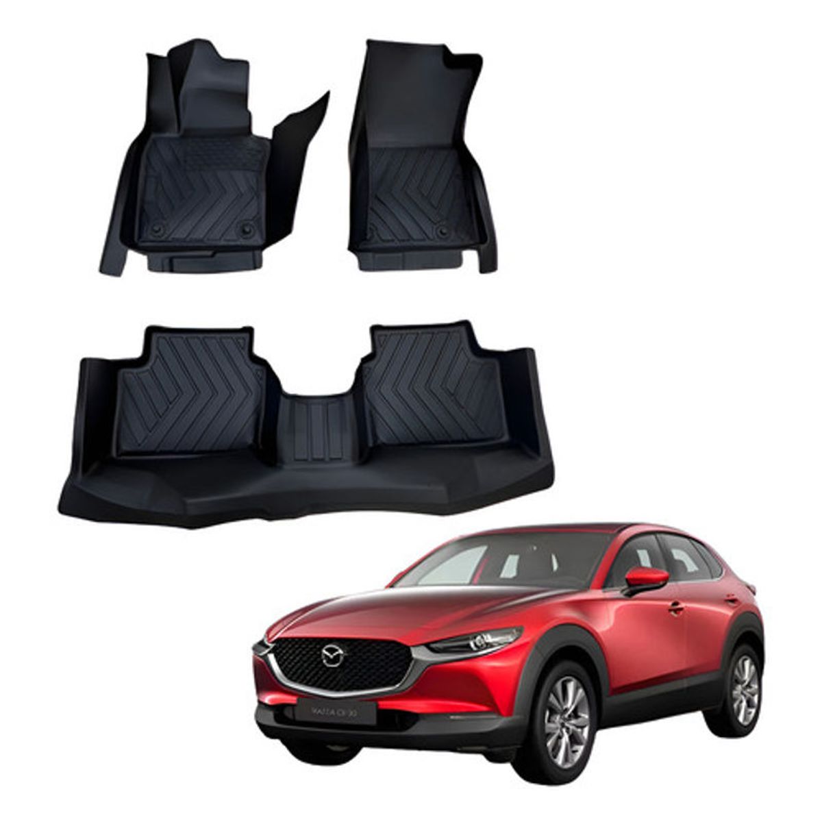 OEM - Kit Pisos Rígidos Calce Perfecto Mazda Cx-30 2020-2026+