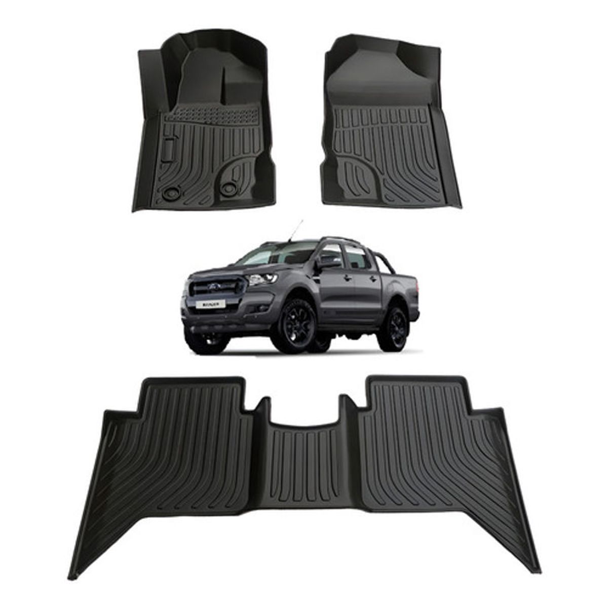 OEM - Kit Pisos Rígidos Calce Perfecto Ford Ranger 2012-2023