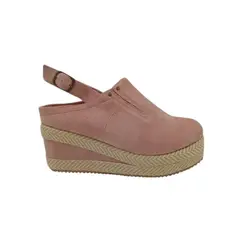 HERIEL - Zapato Panchita Rosa Gamuza