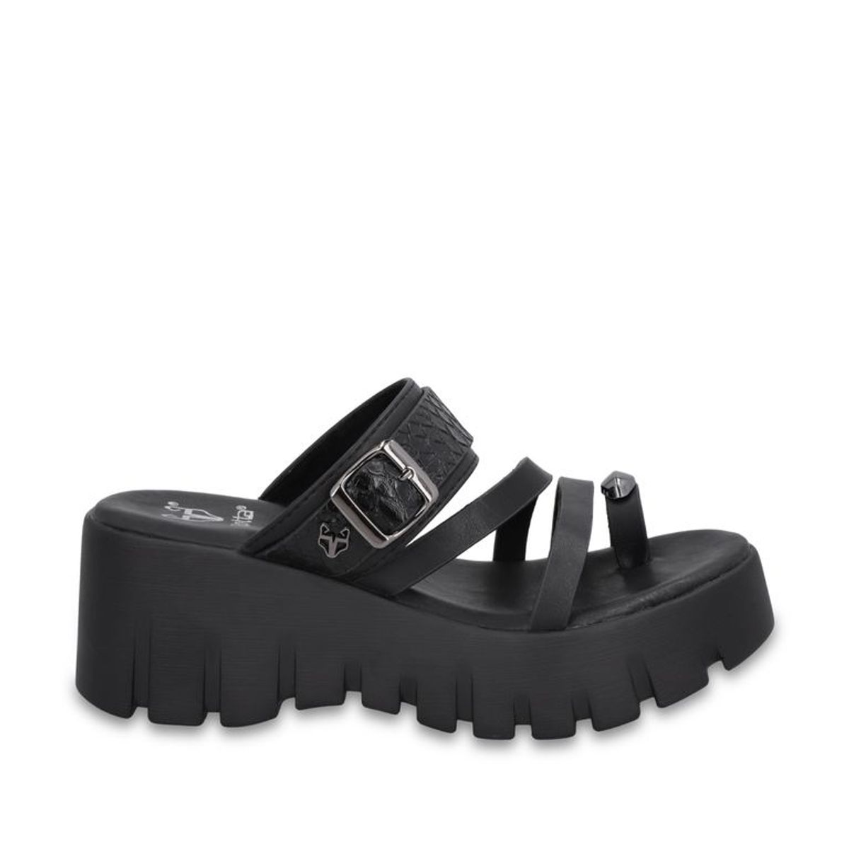 GOTTA - Sandalia Plataforma Negra Mujer 65941