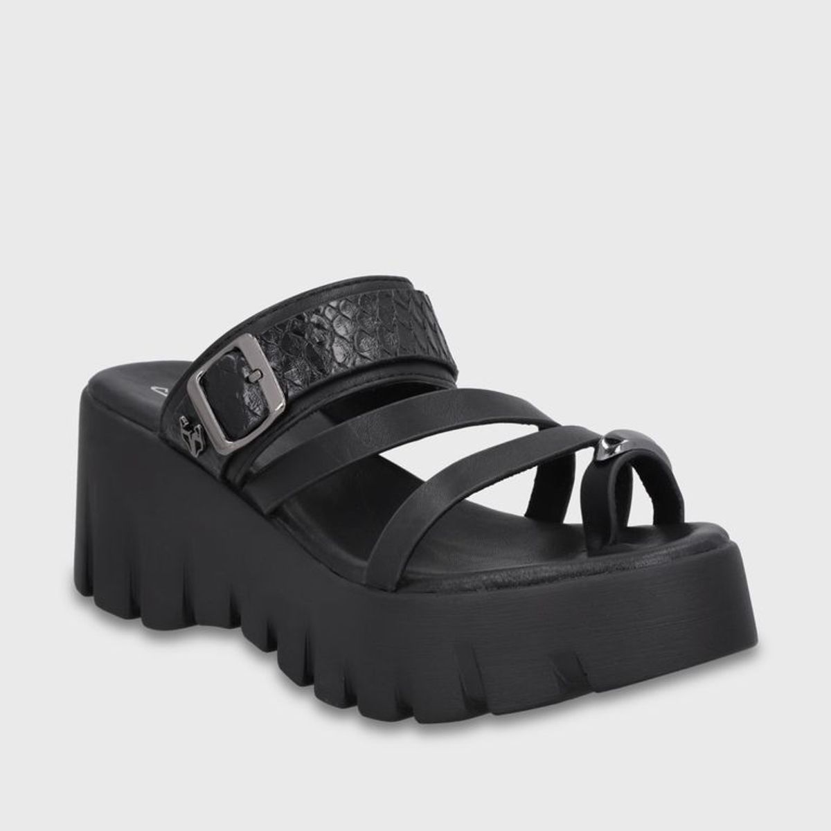GOTTA - Sandalia Plataforma Negra Mujer 65941
