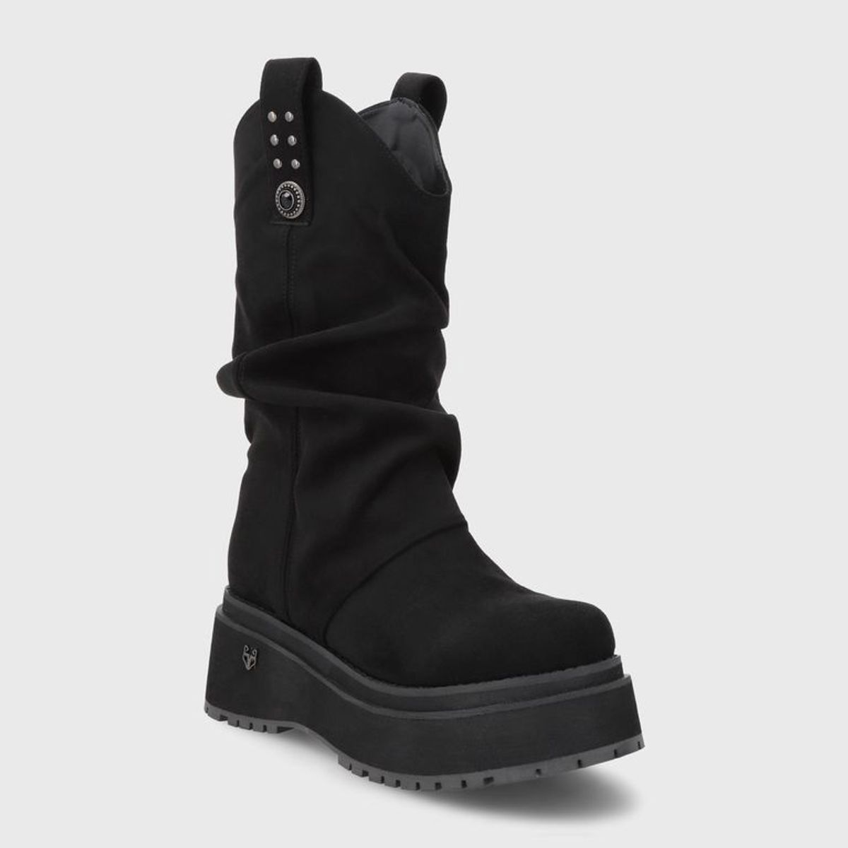GOTTA - Bota Plataforma Negra Mujer 1509C