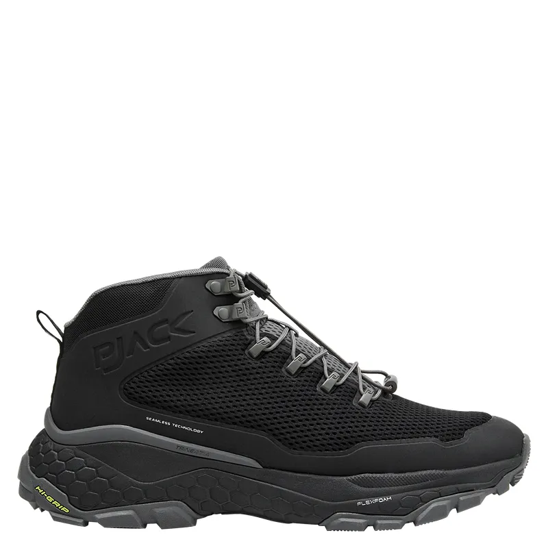 PJACK - Botín Hombre Outdoor Negro Pjack