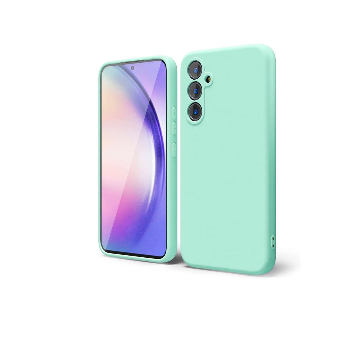 JOIGO - Carcasa Funda Para Samsung A05s Goma Turquesa