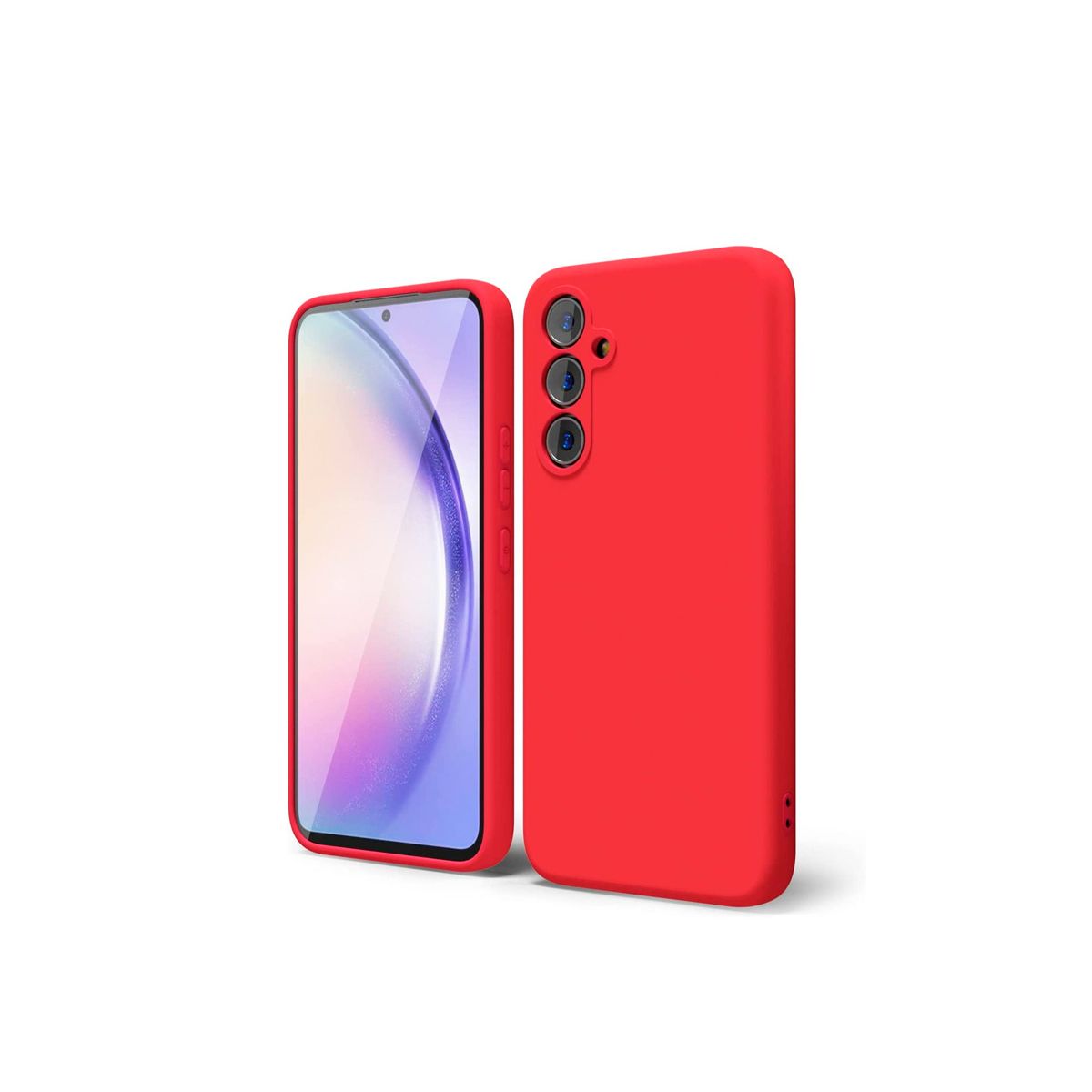 JOIGO - Carcasa Funda Para Samsung A05s Goma Rojo