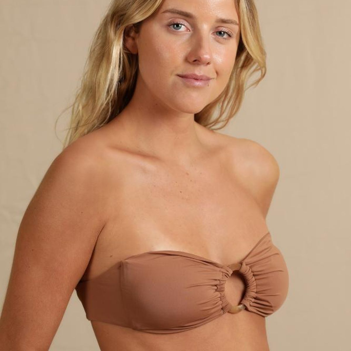 MALI - Top Bikini Strapless Mocha Mouse