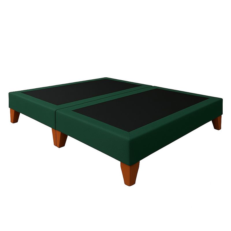 GENERICO - BASE DE 2 PLAZAS VERDE OSCURO  LINO