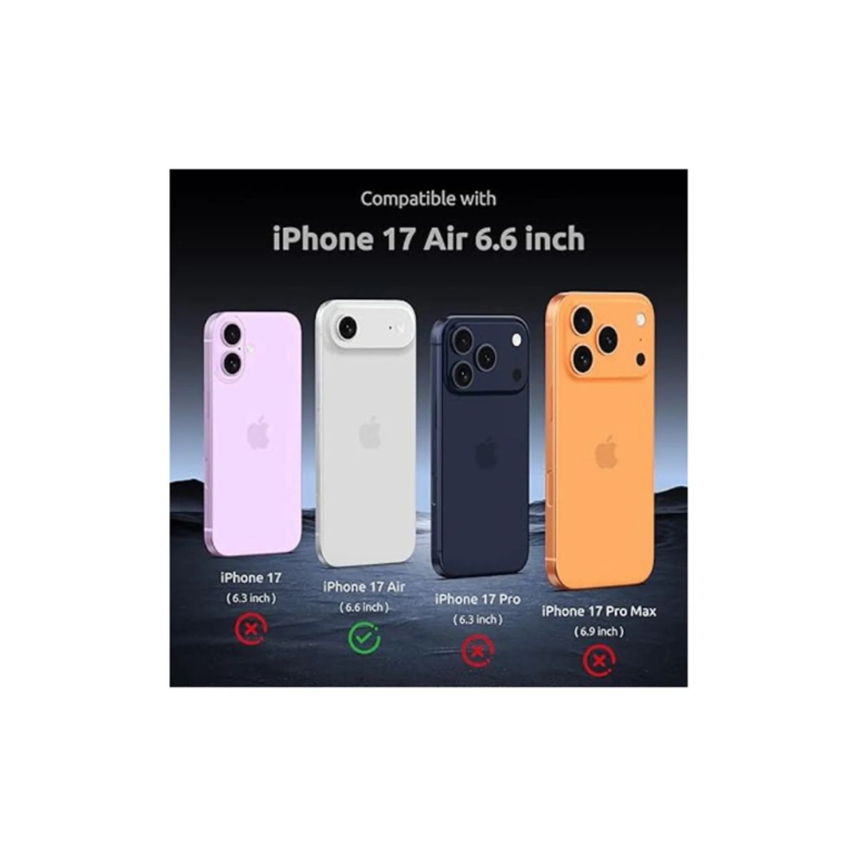 GENERICO - Carcasa Anti Golpes Transparente Para iPhone Air 17