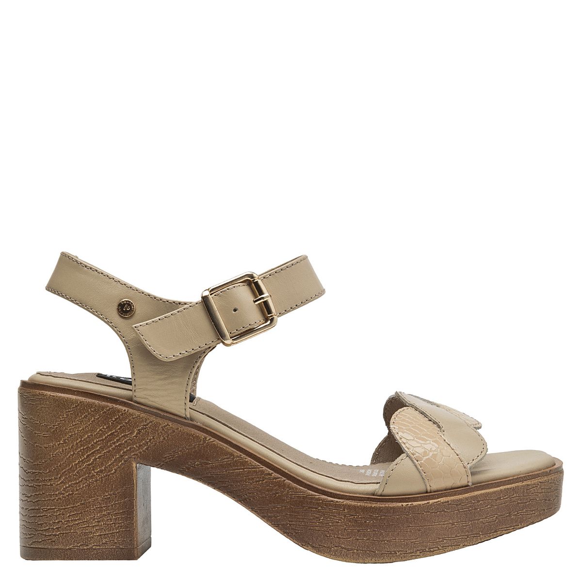 POLLINI - Sandalia Mujer Casual Beige Pollini