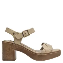 POLLINI - Sandalia Mujer Casual Beige
