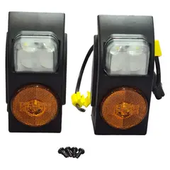 RANDON - FOCO LATERAL AMBAR CON AUXILIAR DE REVERSA 12/24 VOLTS
