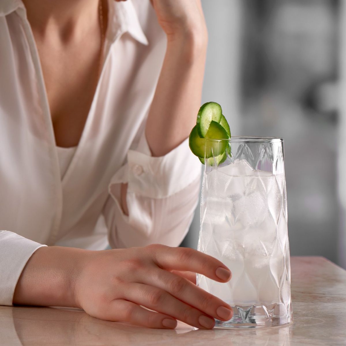 PASABAHCE - Set 4 Vasos Refresco 450 Cc Cc Linea Leafy
