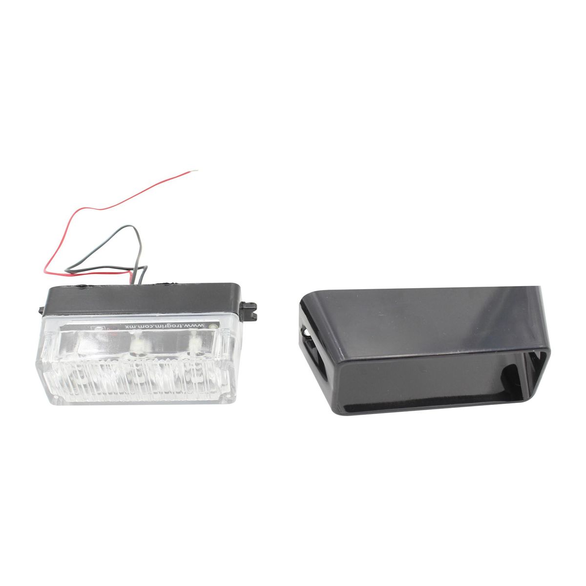 TRO GRIM - FOCO LATERAL LED ROJO ESTROBOSCOPICO 12 Y 24 VOLTS