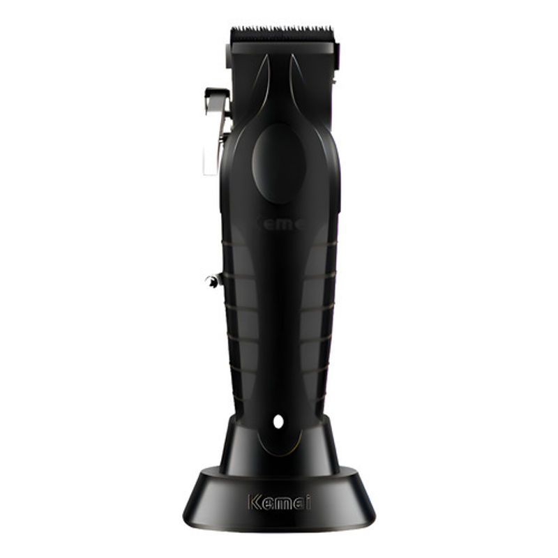 KEMEI - Maquina Clipper Kemei Cortapelo Inalambrica Con Base Carga