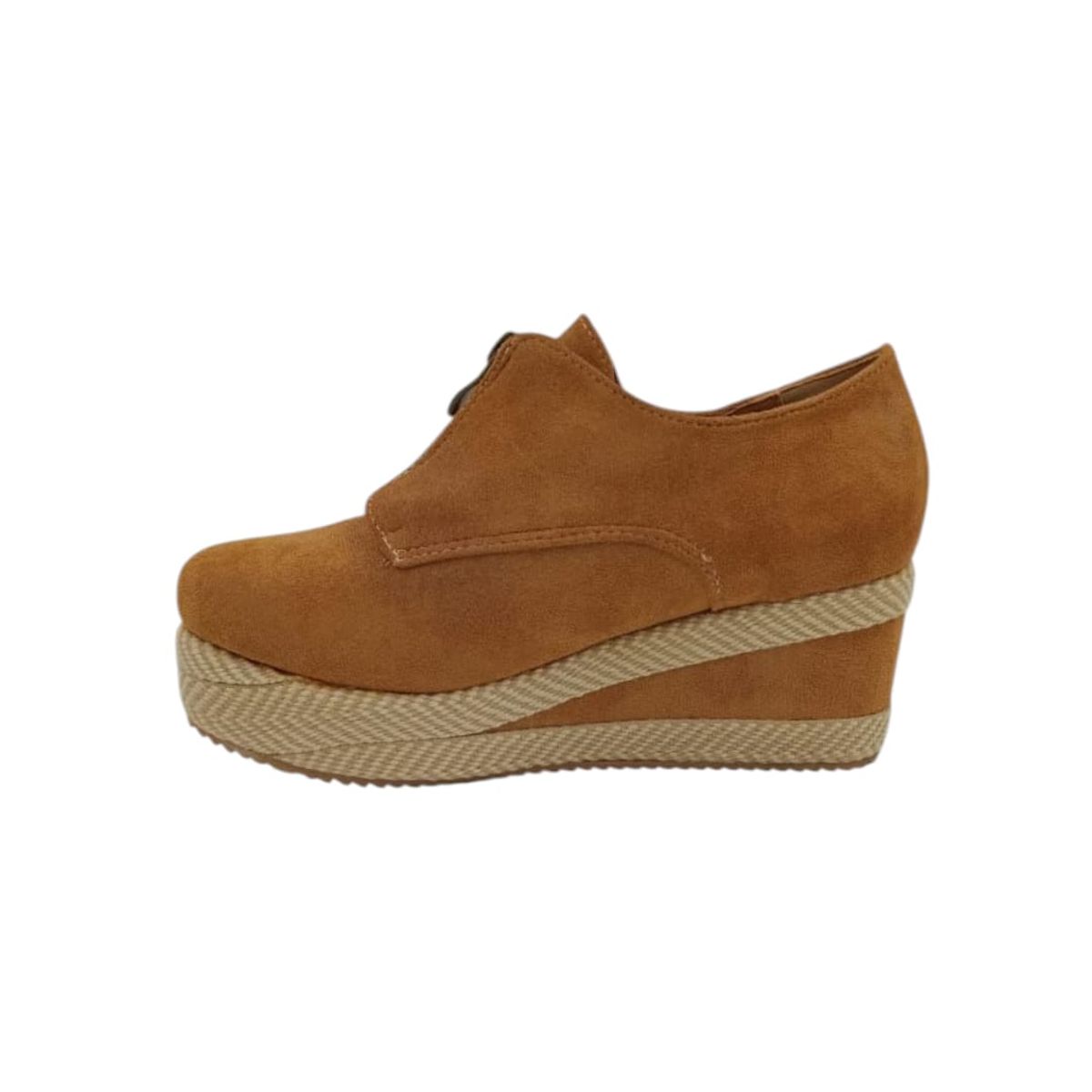 HERIEL - Zapato Panchita Camel Gamuza