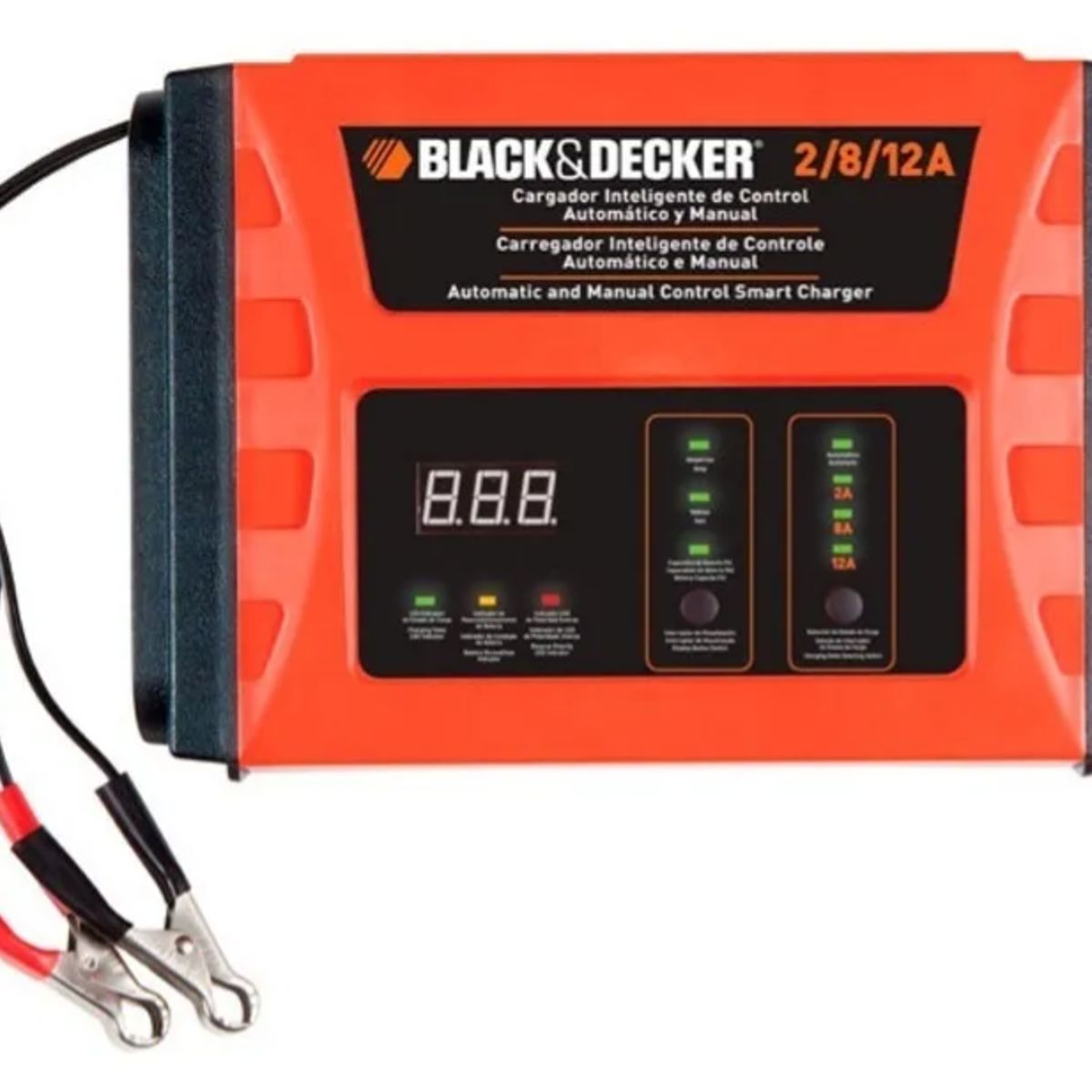 BLACK+DECKER - Cargador Batería Inteligente Black Decker 12v 12amp Bc12