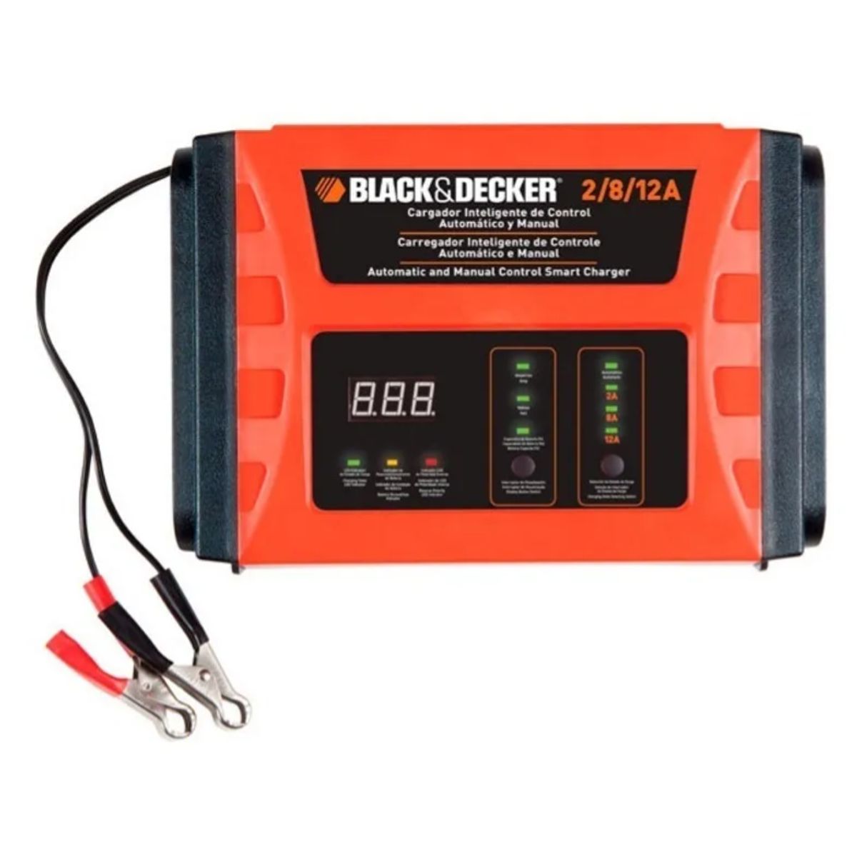 BLACK+DECKER - Cargador Batería Inteligente Black Decker 12v 12amp Bc12