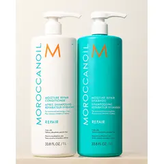 MOROCCANOIL - Set de Shampoo y Acondicionador Reparador de Hidratación 1000 ml